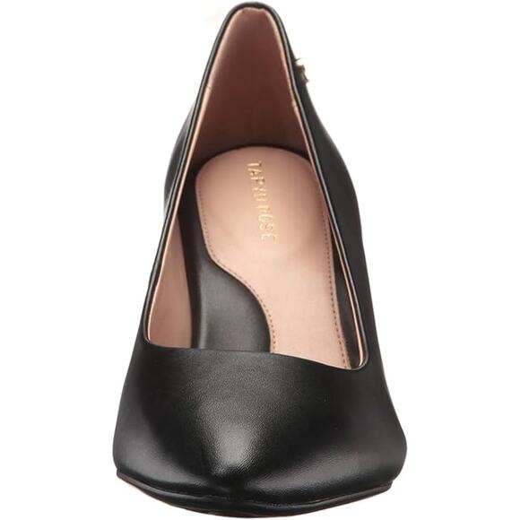 Taryn Rose Black Stiletto Heels with Pointed Toe - Picture 6 of 7